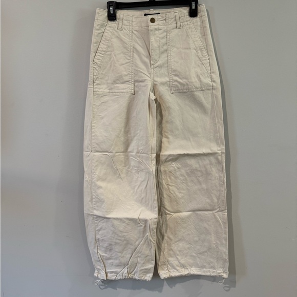 Banana Republic Women's Cream Wide Leg Pants - Picture 1 of 6